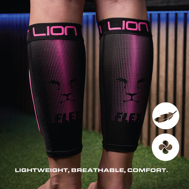 Lion Elite Flex Youth Shin Pad with Sleeve