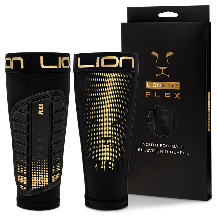 Lion Elite Flex Youth Shin Pad with Sleeve