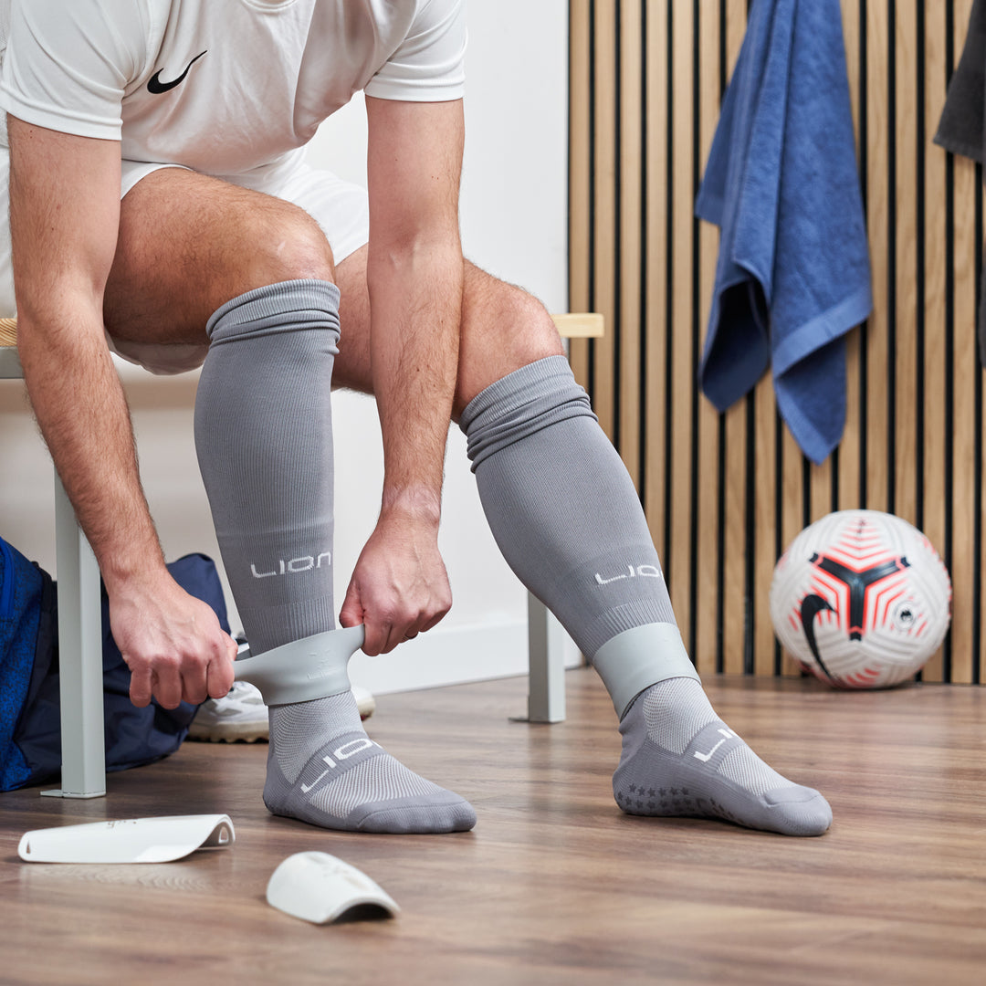 Football Sock Sleeves - Pair Our Grip Socks, Team Leg Sock Sleeve Fits Over  Shin Pads - Black1 Setblack