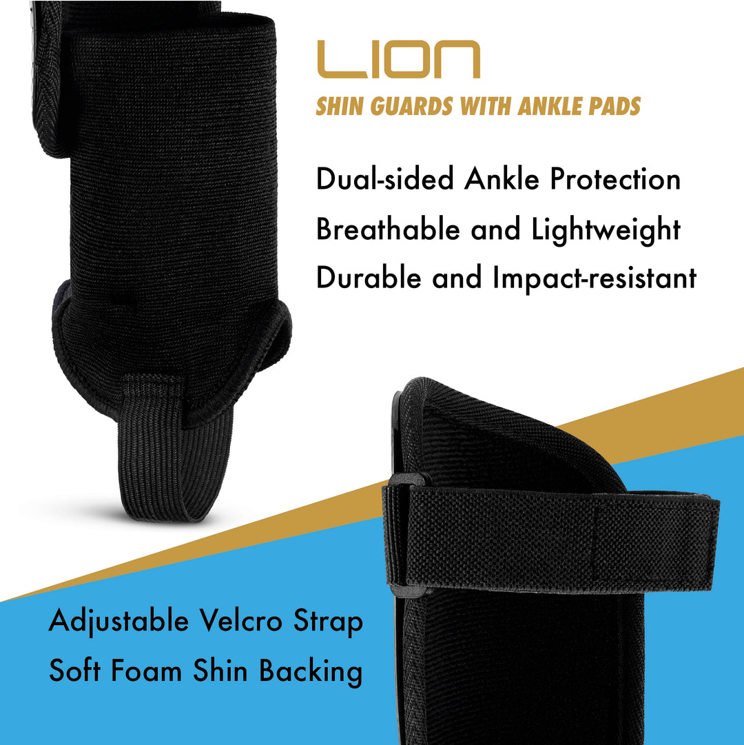 Shin Pads with Ankle Support