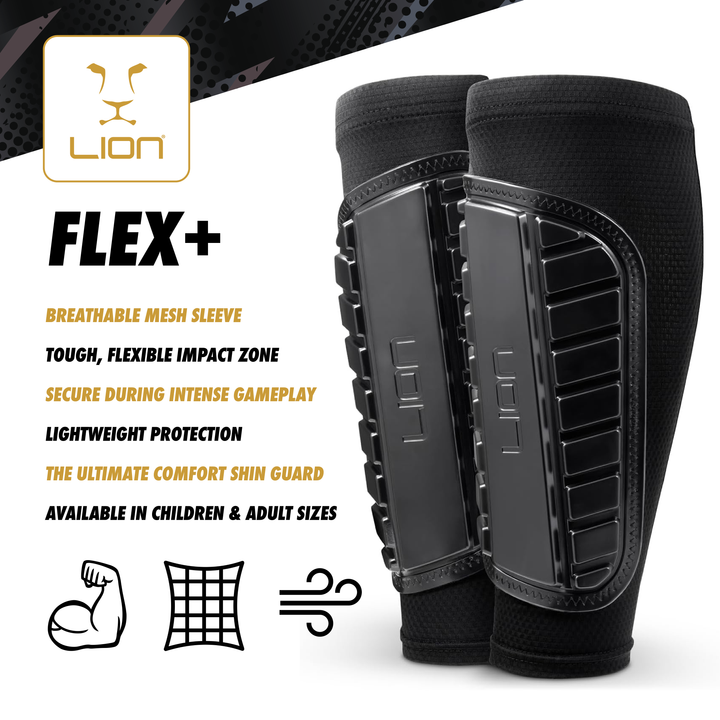 Football Sleeve Style Shin Guards - Flexible Comfort & Protection - For Kids & Adults