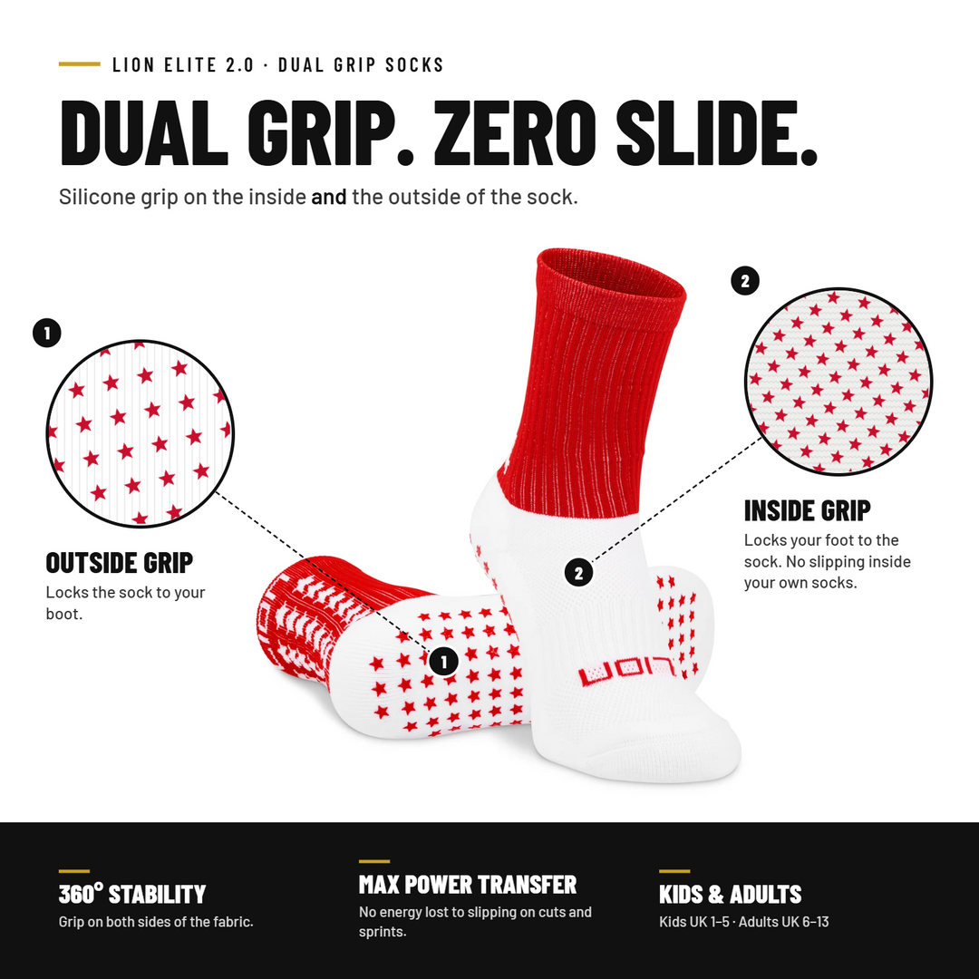 Lion Elite 2.0 Dual Grip Socks